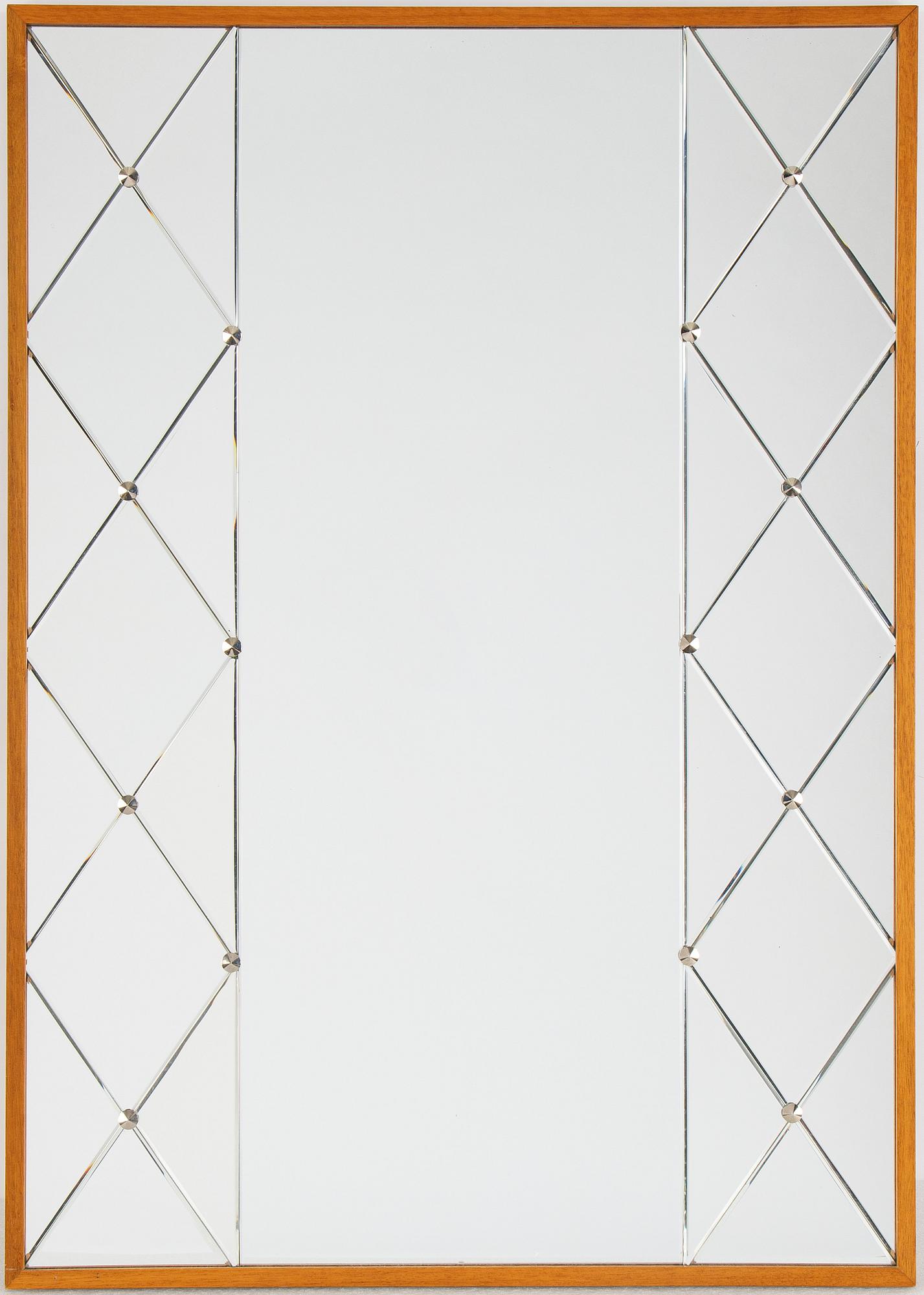 A mirror, AB Glas & Trä, Hovmantorp, mid 20th century.