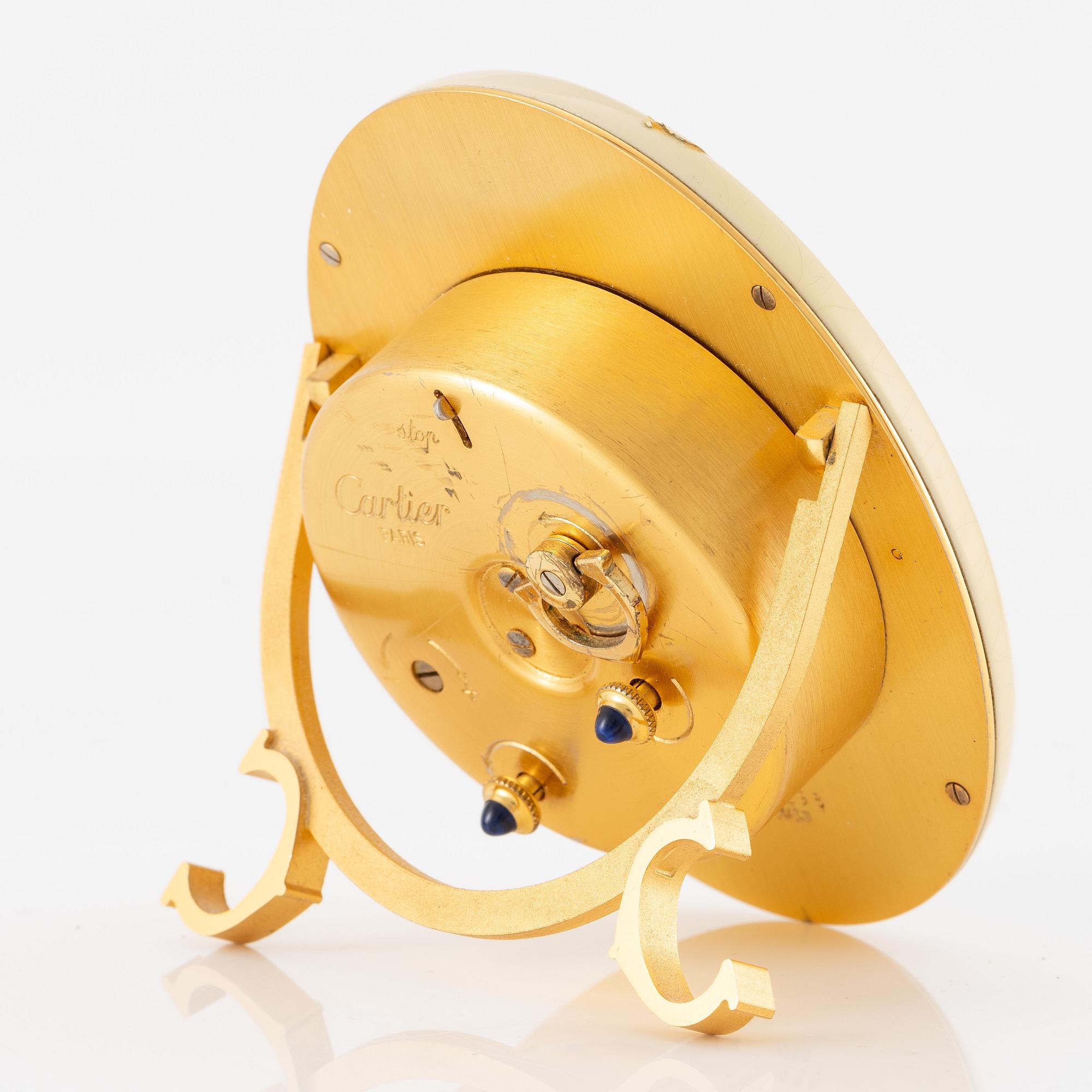 Cartier, table clock, 83 x 65 mm.