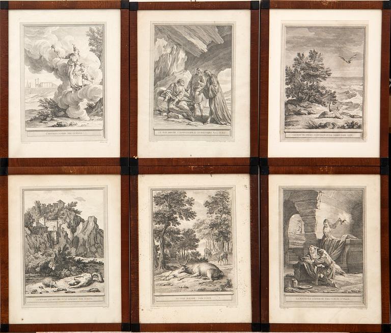 Jean-Baptiste Oudry, after, "Fables by La Fontaine"  27 pcs.