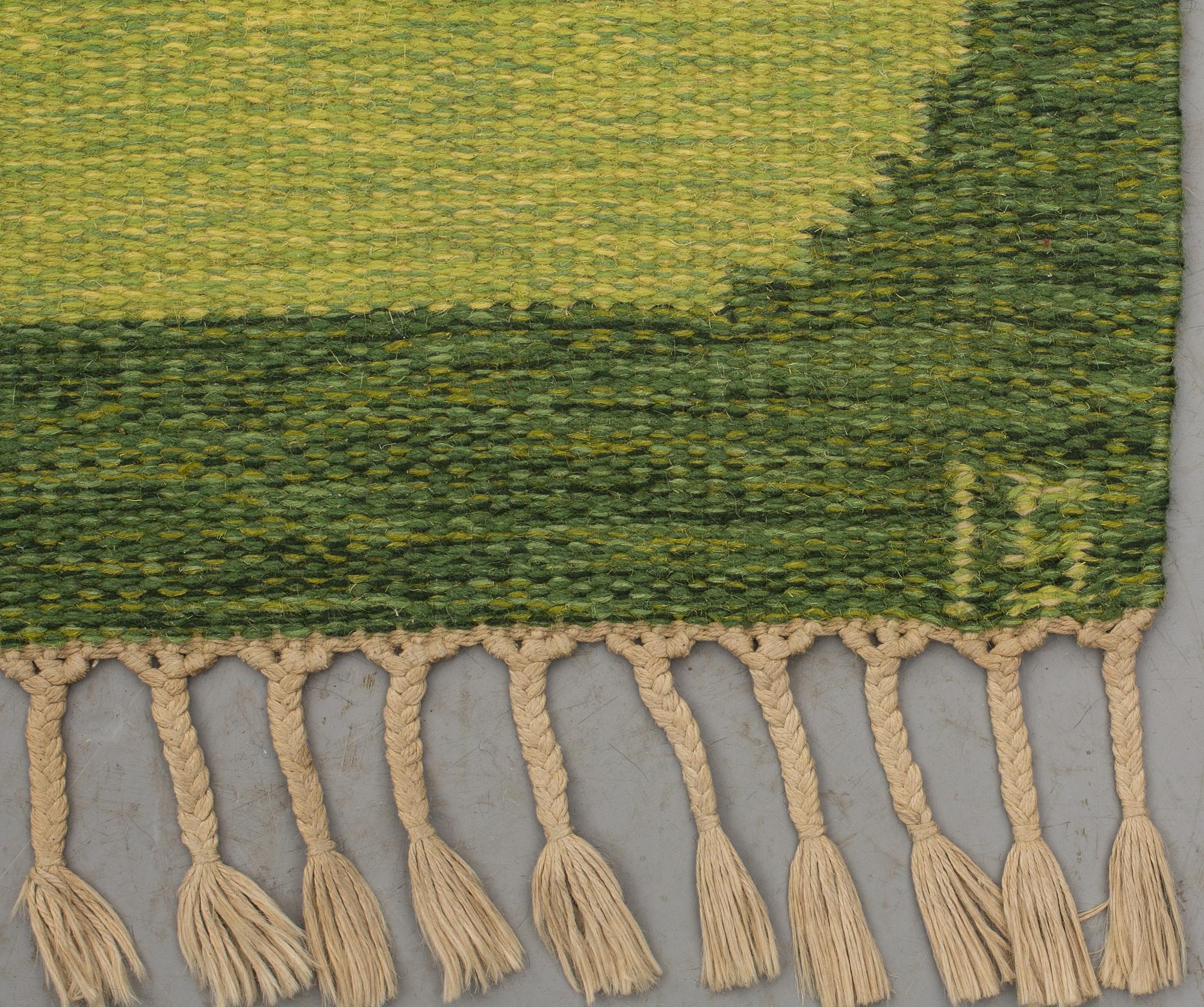 MATTA, rölakan, monogramsignerad IS (Ingegerd Silow). Ca 230 x 163 cm.