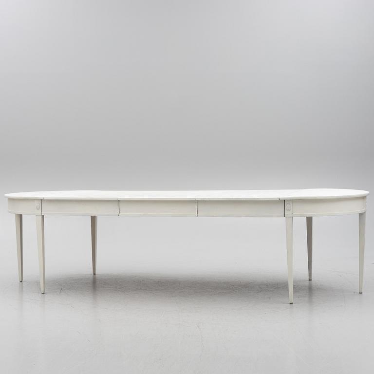 Dining table, Gustavian style, 19th century.