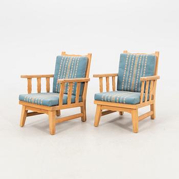 Fåtöljer 1 par, furu, Krogenes Möbler, Norge, 1900-talets mitt.