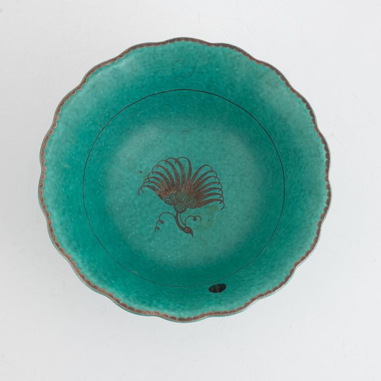 Wilhelm Kåge, bowl, stoneware, "Argenta", Gustavsberg.