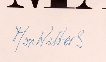 AFFISCH, Max Walter Svanberg sign.