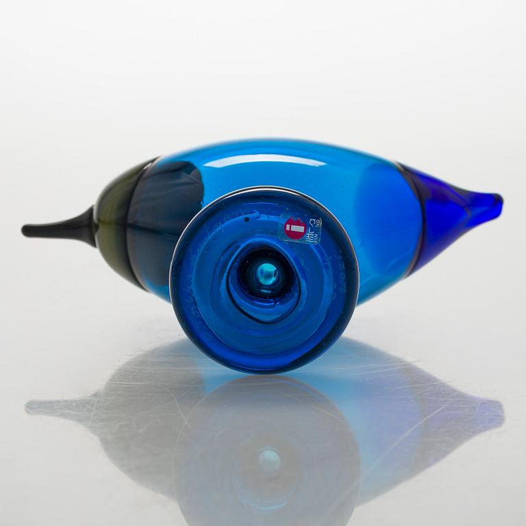 Oiva Toikka, glasfågel, signerad O. Toikka Nuutajärvi SSKK 2002.