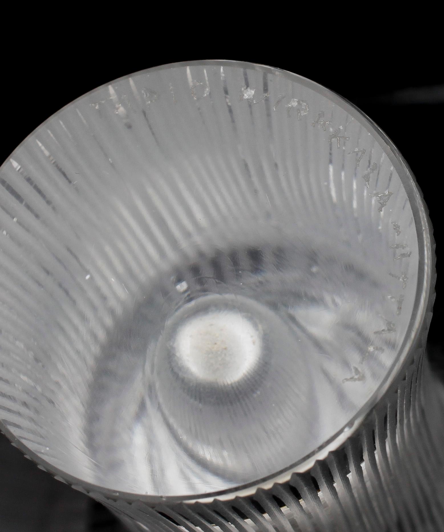 VAS, glas, Tapio Wirkkala Iittala 1900-talets andra hälft. Sign.