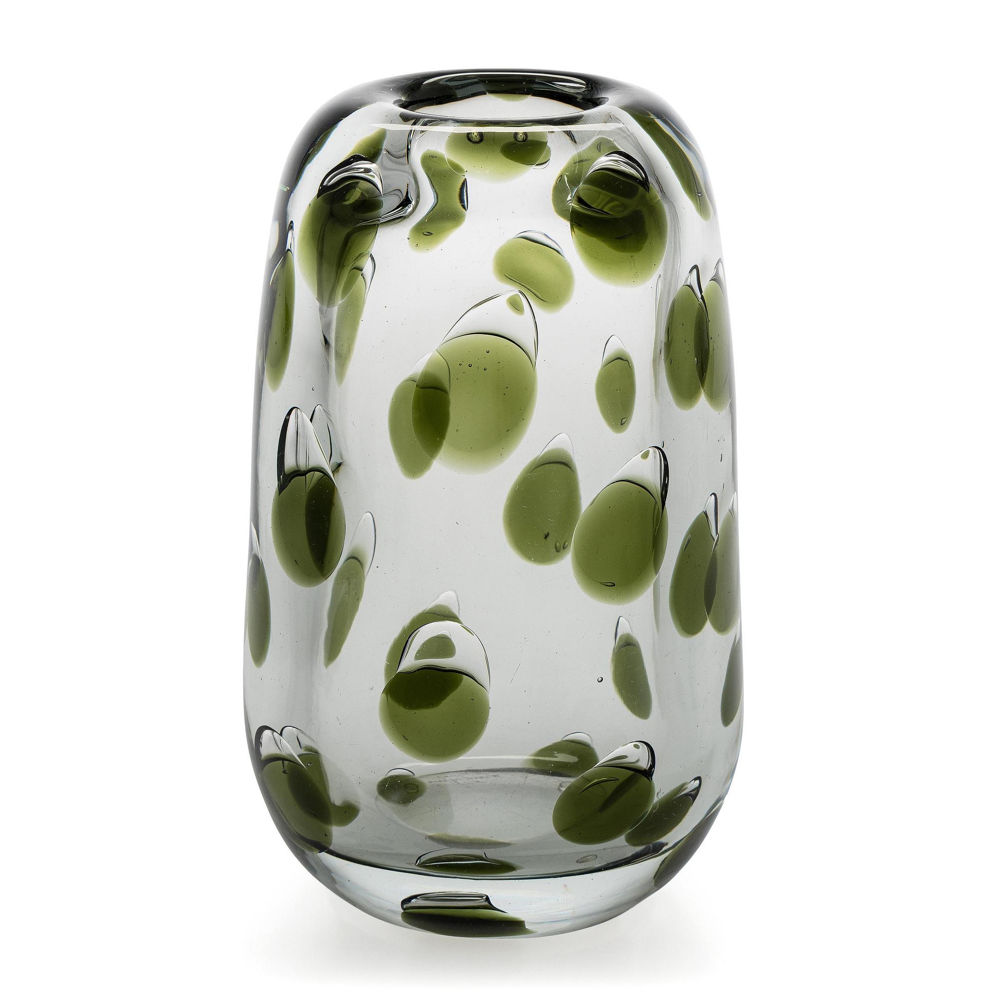 Saara Hopea, vase, “Panther”, signed S. Hopea Nuutajärvi Notsjö -55.