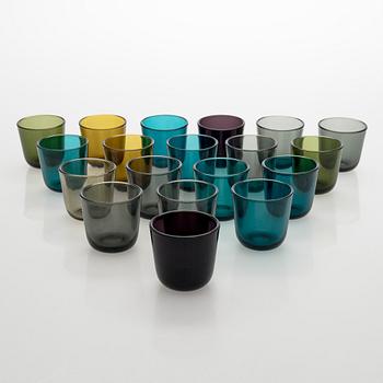 Kaj Franck, dricksglas, 19 st, modell 5023, Notsjö 1900-talets mitt.