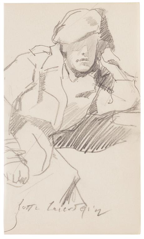 Lotte Laserstein, Man with Beret.