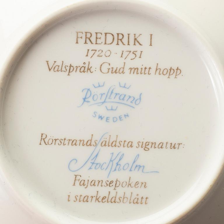 12 porcelain custard cups from Rörstrand.