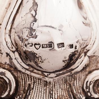 Two five-light silver candelabra, Kultakeskus, Hämeenlinna, Finland 1945 and 1985/-86.