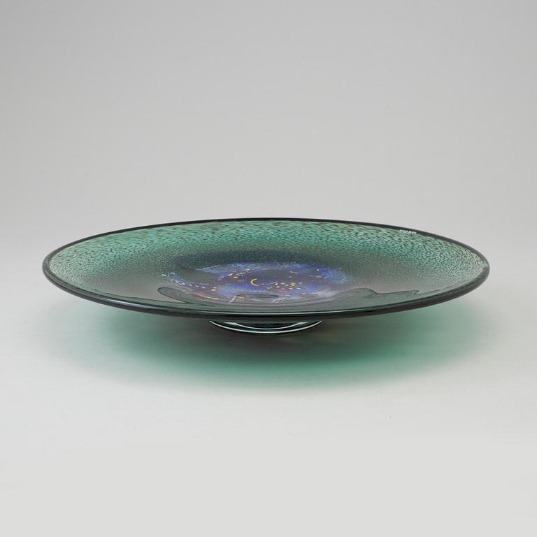 Bertil Vallien Artist Collection glass plate from Kosta Boda.