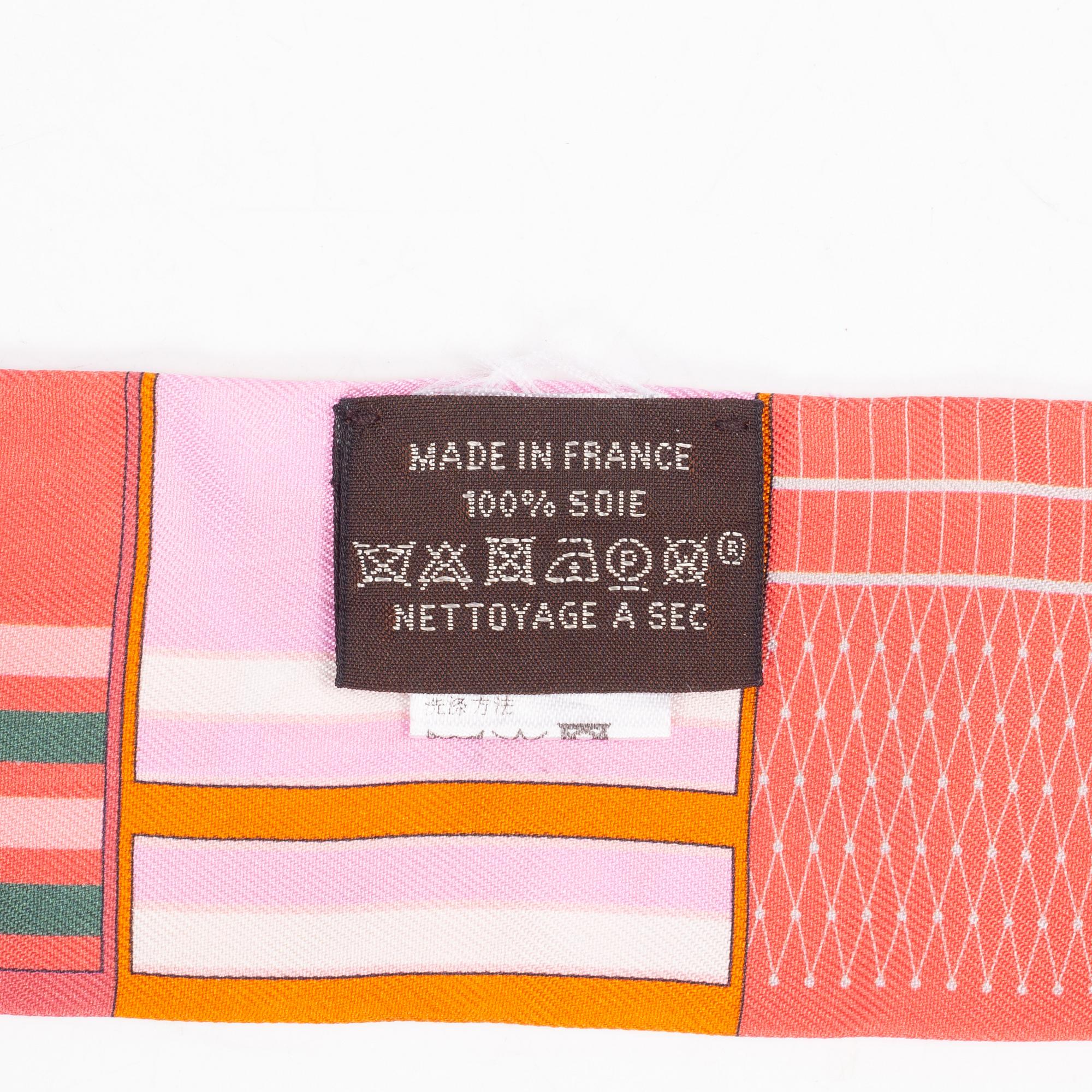 Hermès, a 'Twilly' scarf.