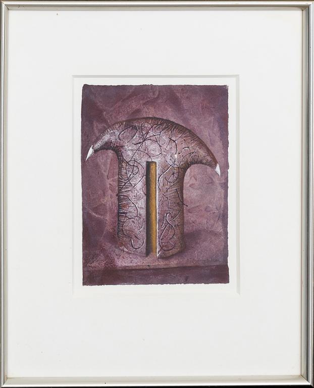 BERT JOHNNY NILSSON, watercolour signed.