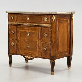 BYRÅ, tillskriven Nils Petter Stenström (mästare i Stockholm 1781-1790). Gustaviansk, 1700-talets slut.