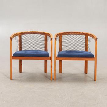 Niels Jörgen Haugesen, stolar 2 st, "String chair", Tranekaer Furniture senare delen av 1900-talets.