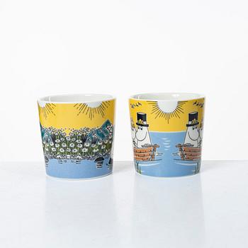Arabia, 29 Moomin mugs, Finland.