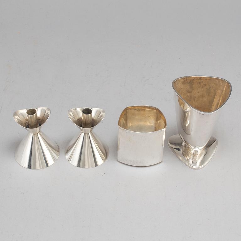 REY URBAN, 4 sterling silver items, Stockholm 1955, 1960 samt 1971.