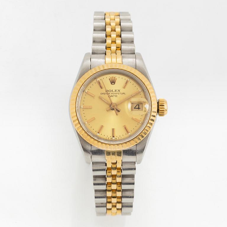 Rolex, Oyster Perpetual, Date, wristwatch, 26 mm.