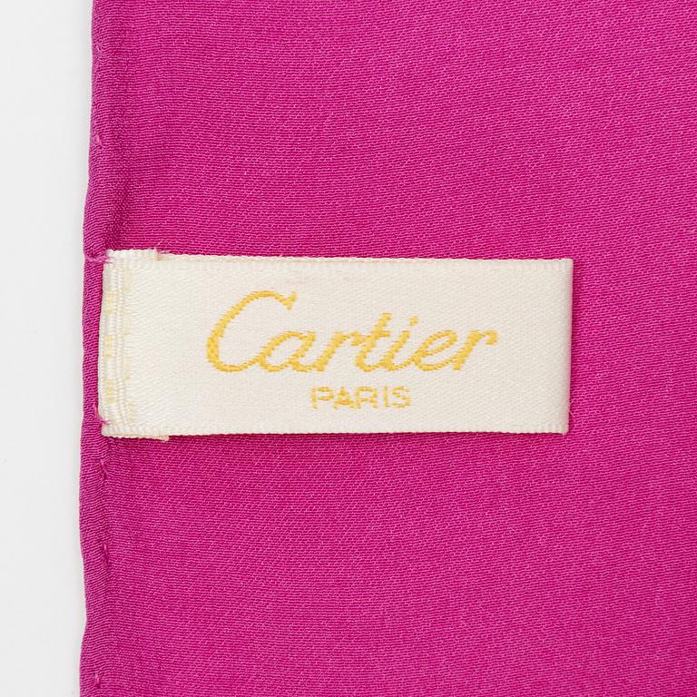 Cartier, a silk scarf.