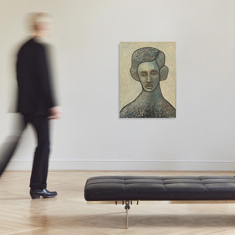 Jesper Waldersten, oil on panel, signed.