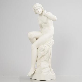 Gustavsberg, sculpture, "Eko", parian, 1912.