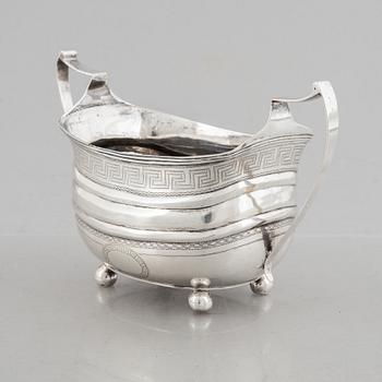 Walter Morisse & Son, skål med hänklar, silver, London, England 1885.
