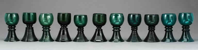 REMMARE, 11 st, glas, 1700/1800-tal.