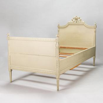 Säng, gustaviansk, 1700-talets slut.