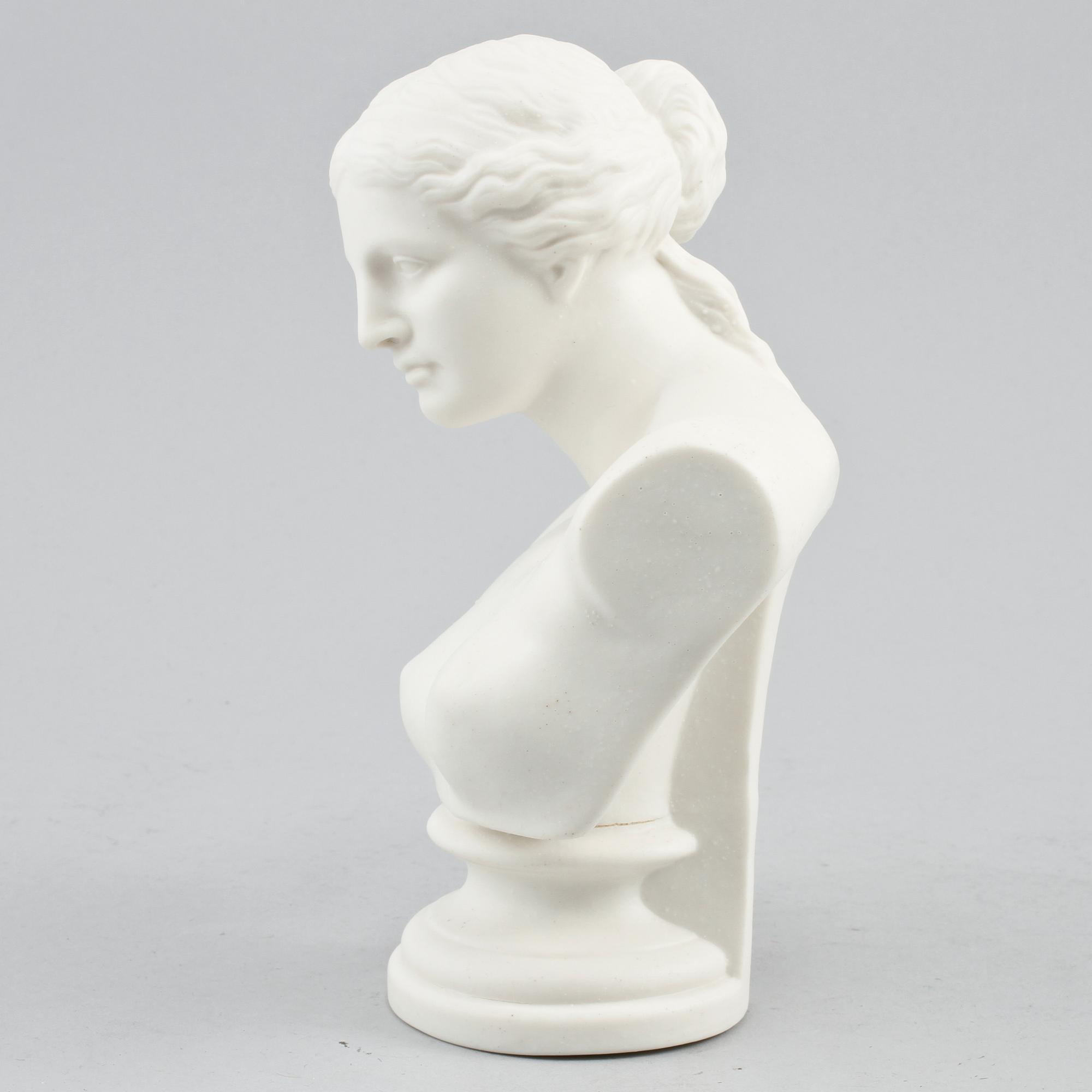 SKULPTUR, parian, "Venus", Gustafsberg, 1900.