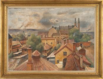 Åke Nothberg, oil on panel, signed and dated 1939 (replica 1950).