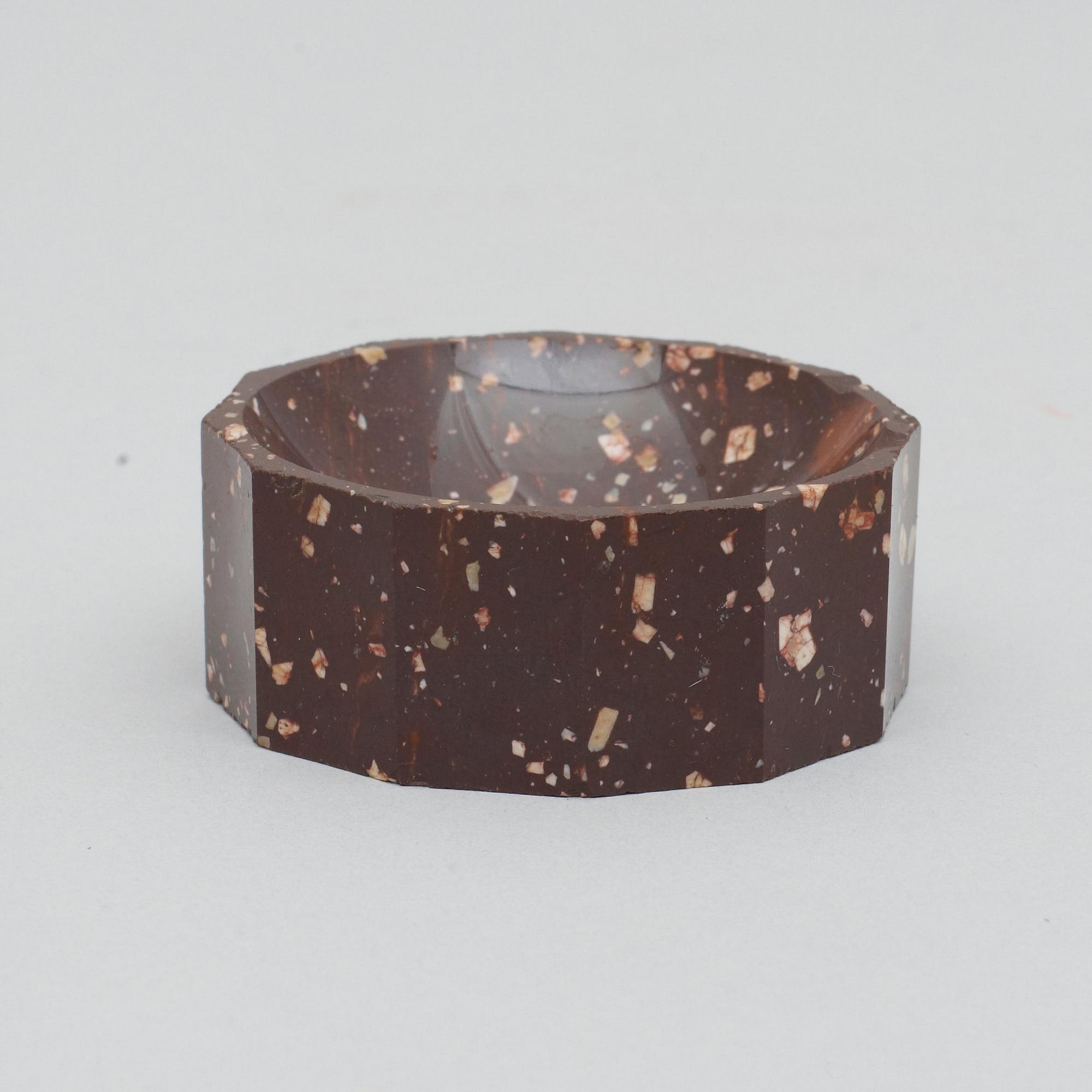A Swedish early 19th century porphyry salt.