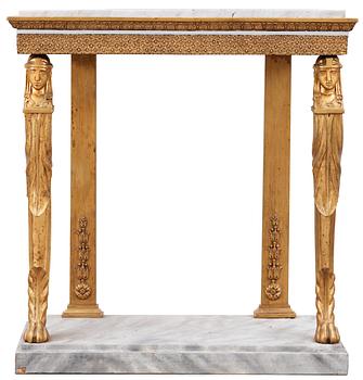 A Swedish Empire 19th century console table by C. F. Thim.