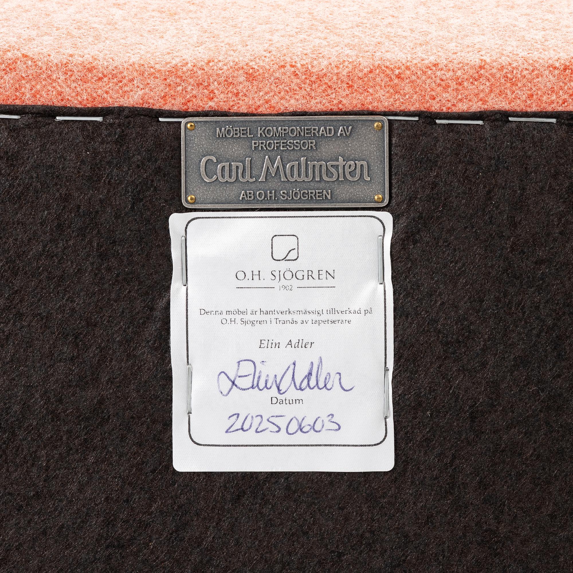 Carl Malmsten, Sofa, "Samspel", OH Sjögren, Tranås 2025.