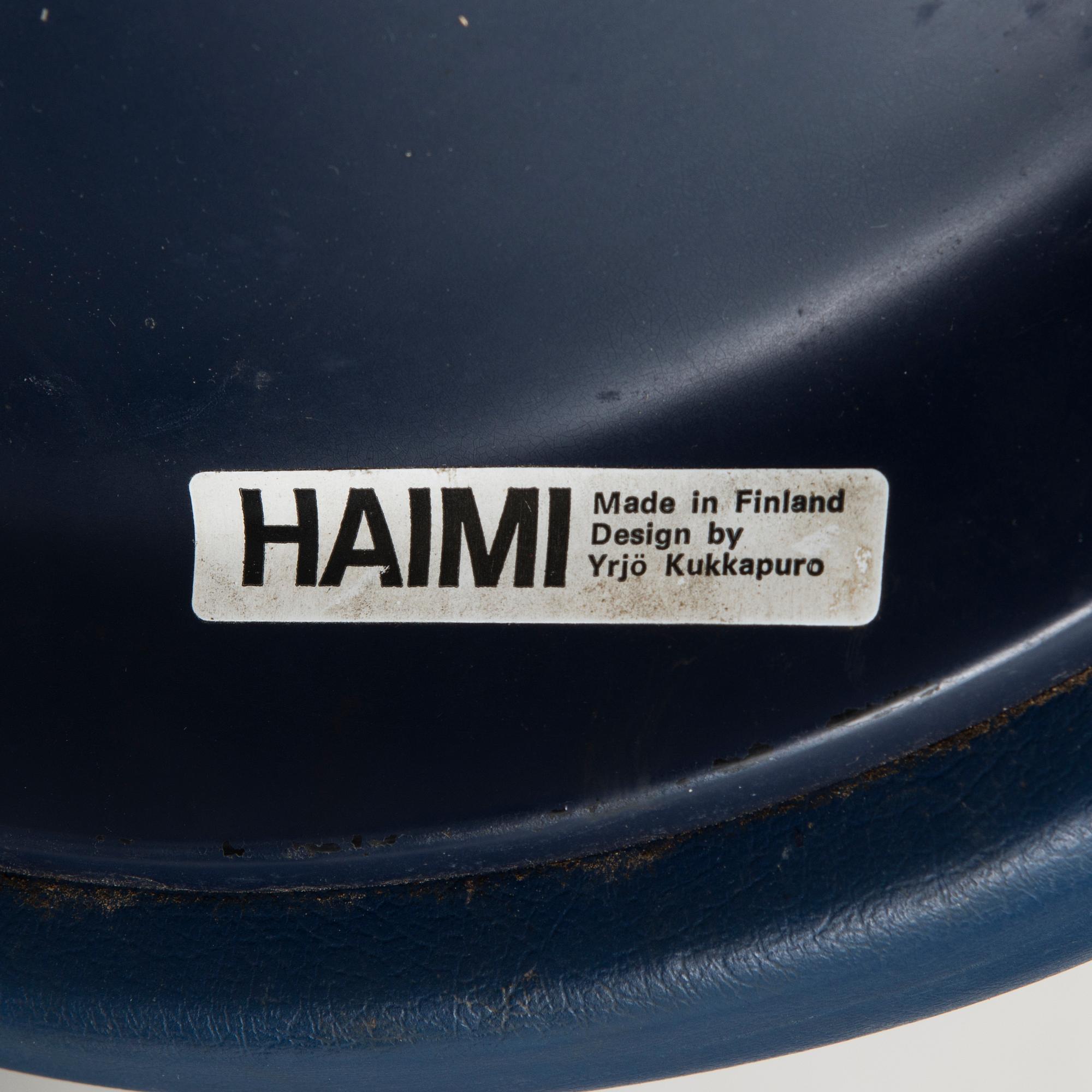 A pair of "Saturnus"stool for  Haimi, 1960s/1970s.