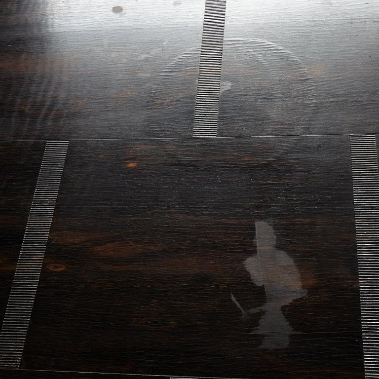 Hjalmar Jackson, A Hjalmar Jackson ebony and pearwood desk/library table, Stockholm ca 1934.