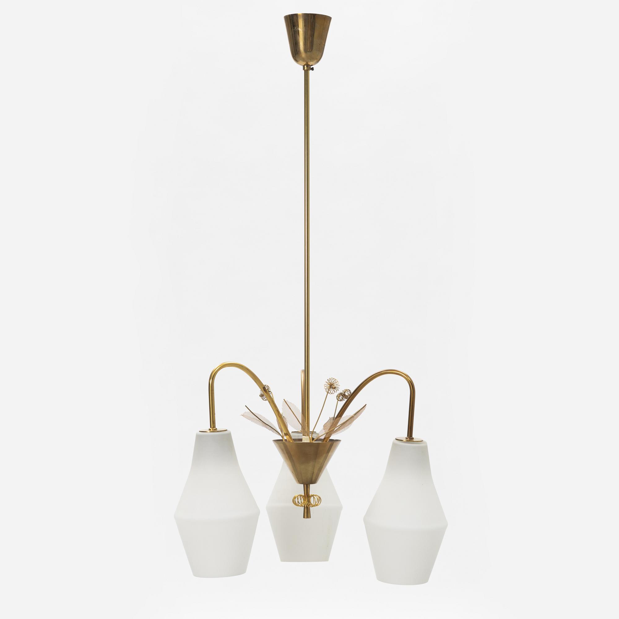 Paavo Tynell, taklampa, “K1-9/L”, Idman Oy, Finland, 1950-tal.