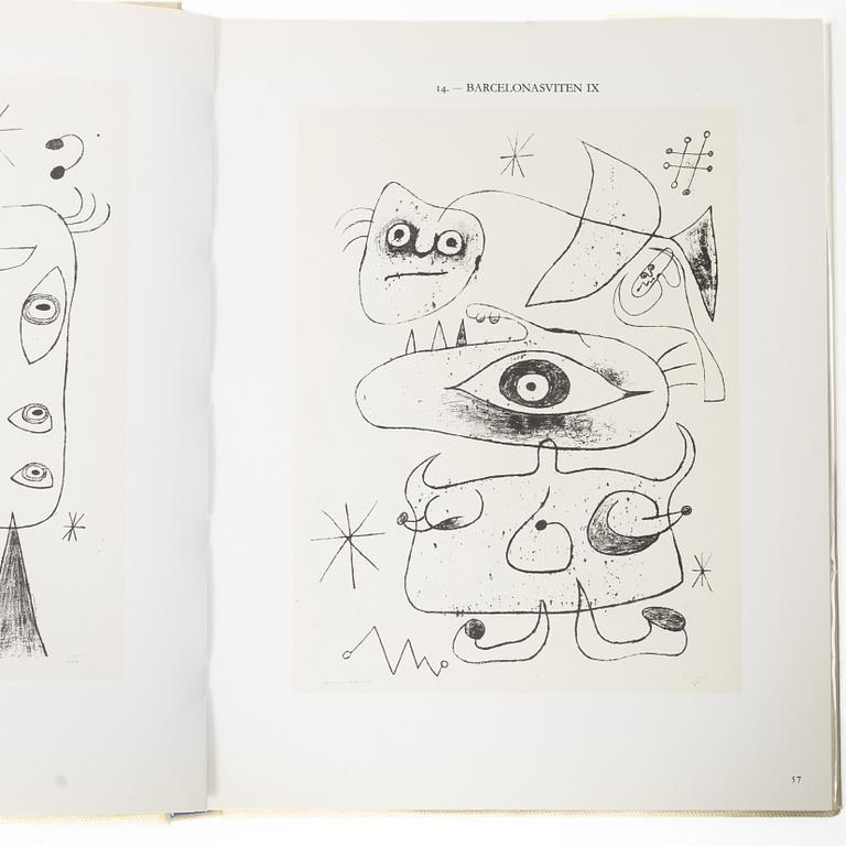 Joan Miró, Böcker 2 st, "Samlade litografier I-II", numrerade 120/300.