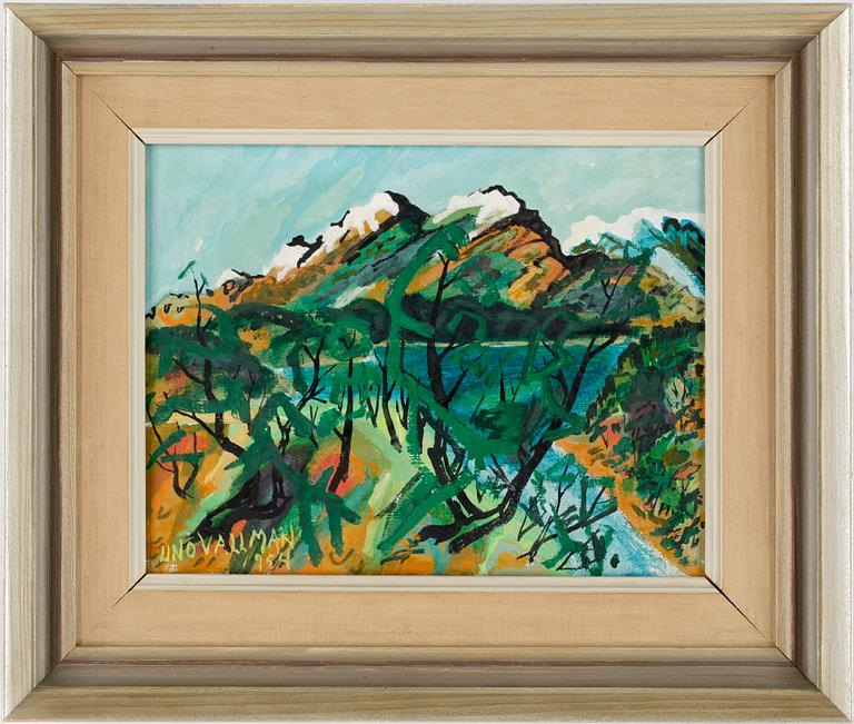 UNO VALLMAN, olja på duk, sign och dat 1954.