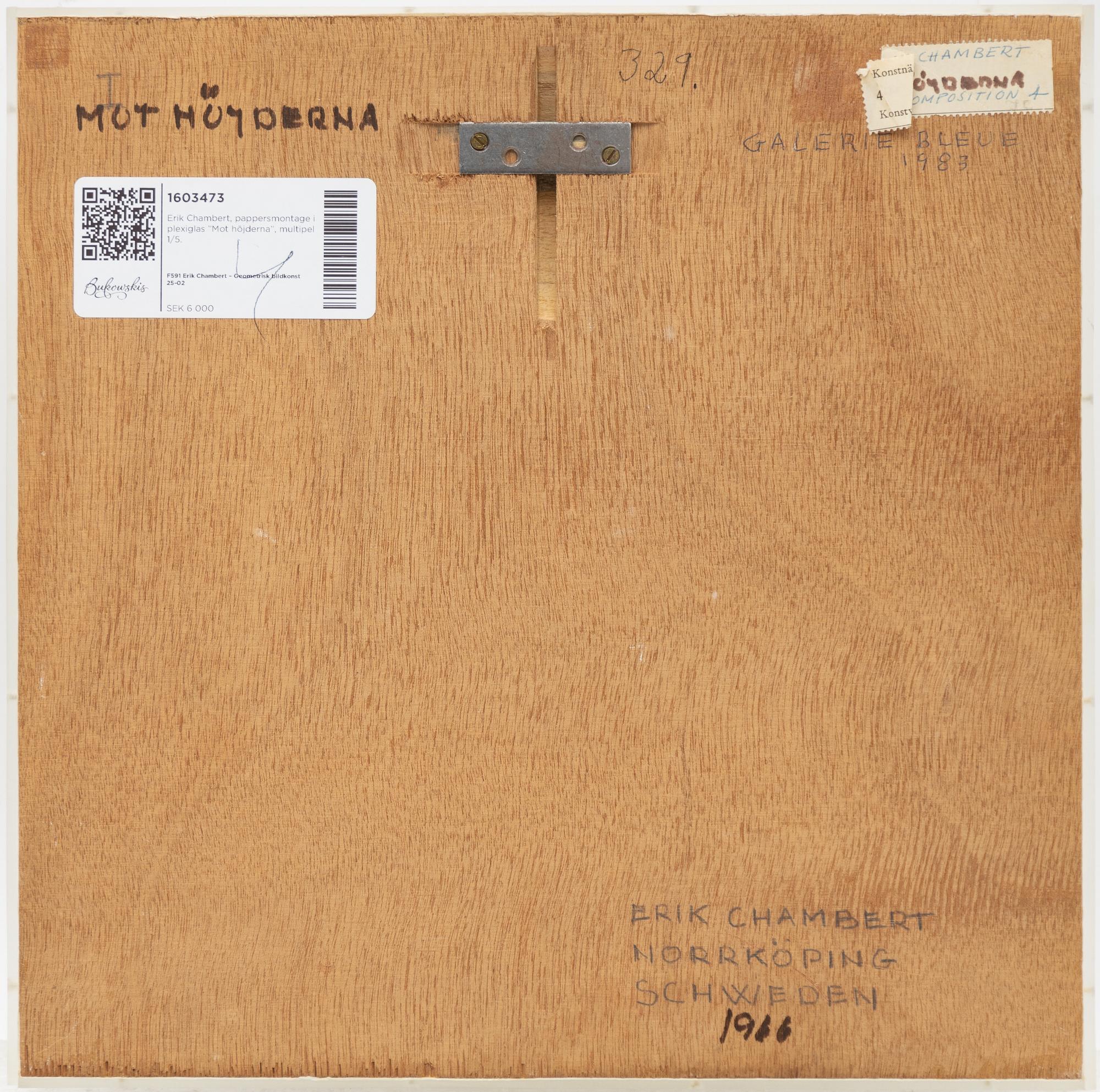 Erik Chambert, "Mot höjderna".