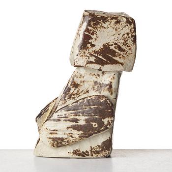 Michael Schilkin, a stoneware sculpture of an owl, Arabia, Finland ca 1960.