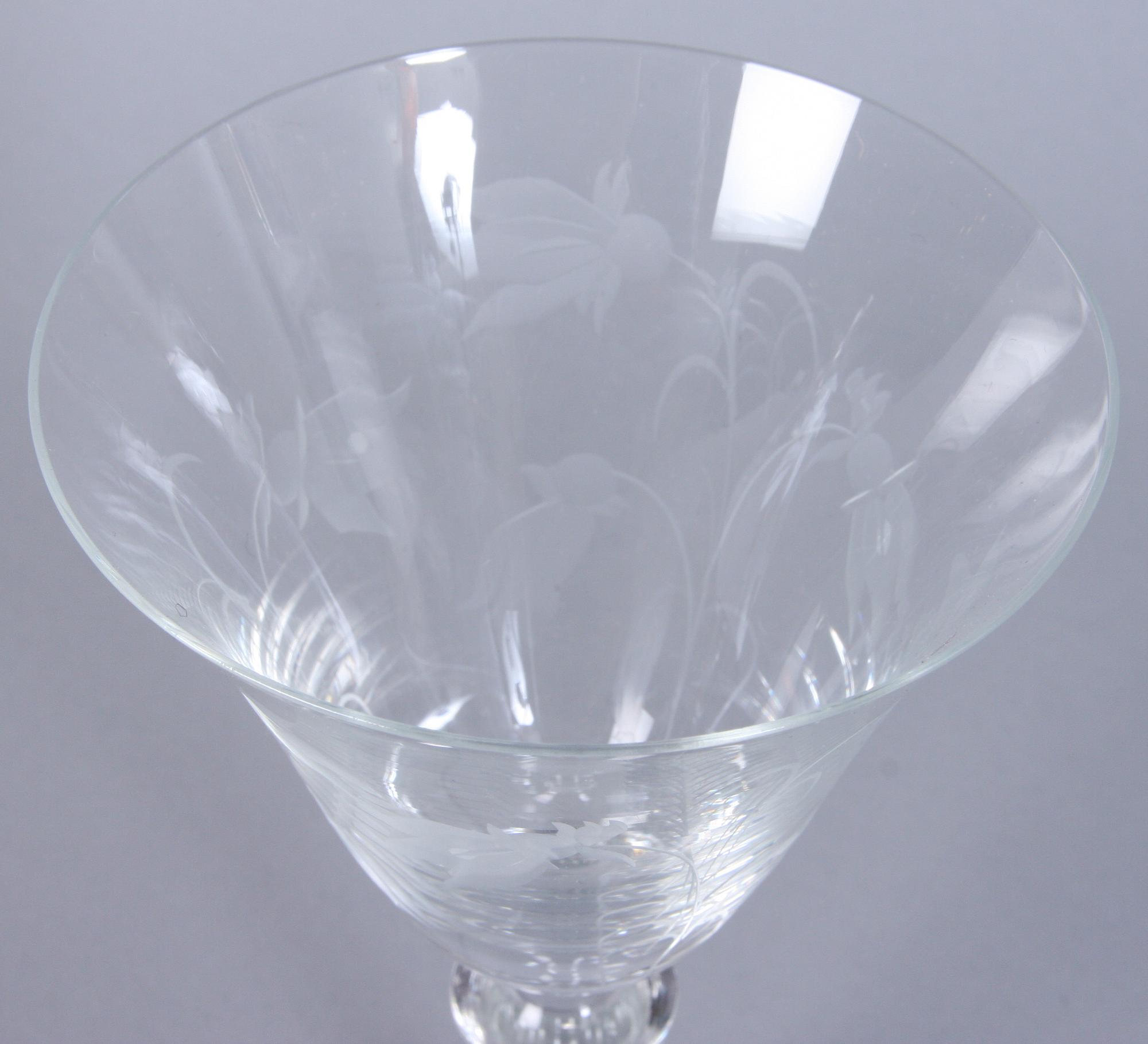 VINGLAS, 10 st, 1900-talets andra hälft.