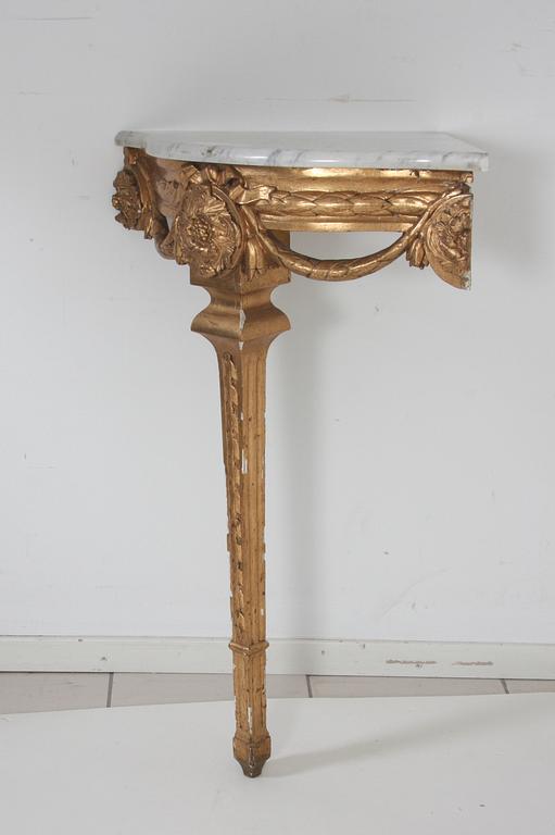 HÖRNKONSOLBORD, Louis XVI-stil, 1800-tal.
