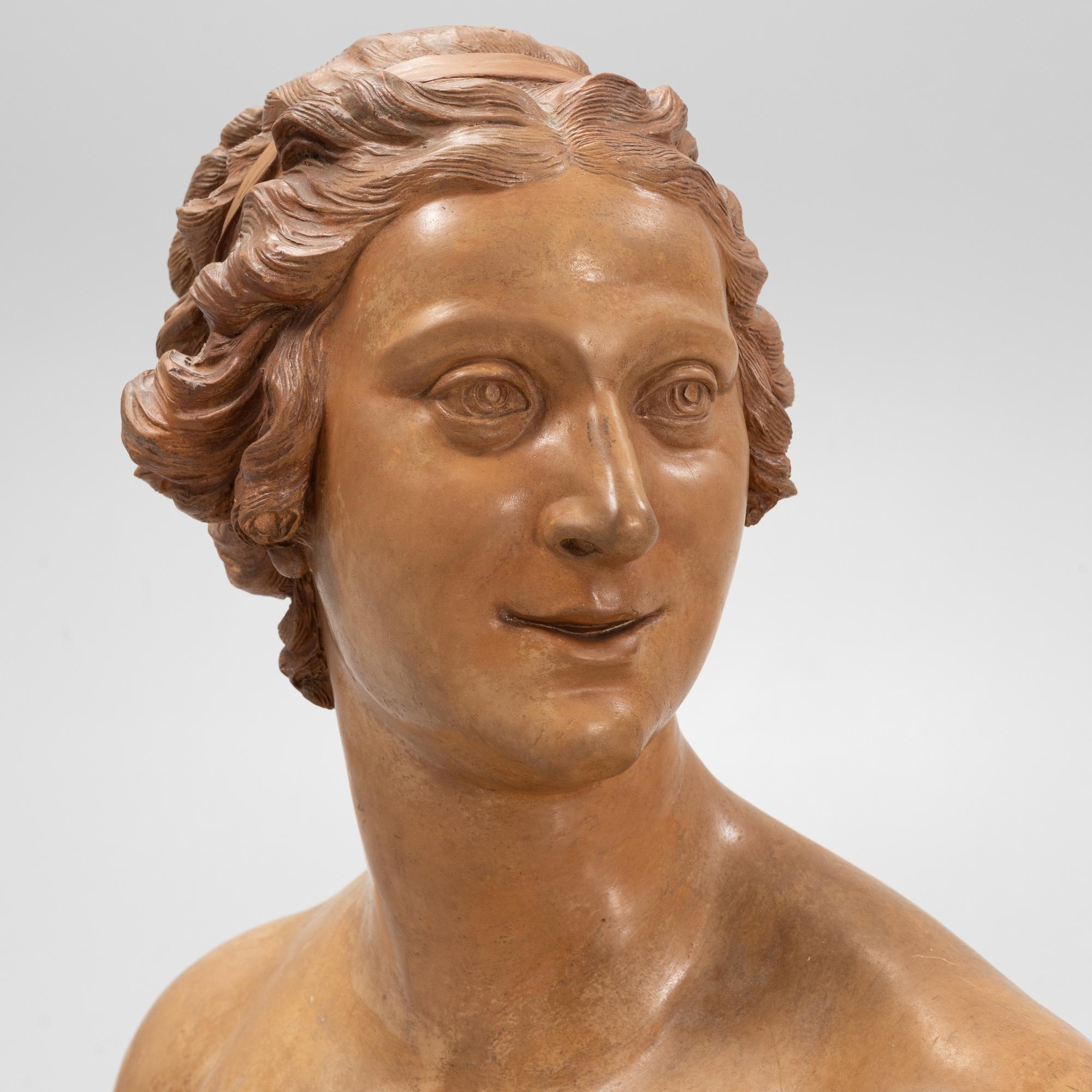 A 19th century plaster sculpture.