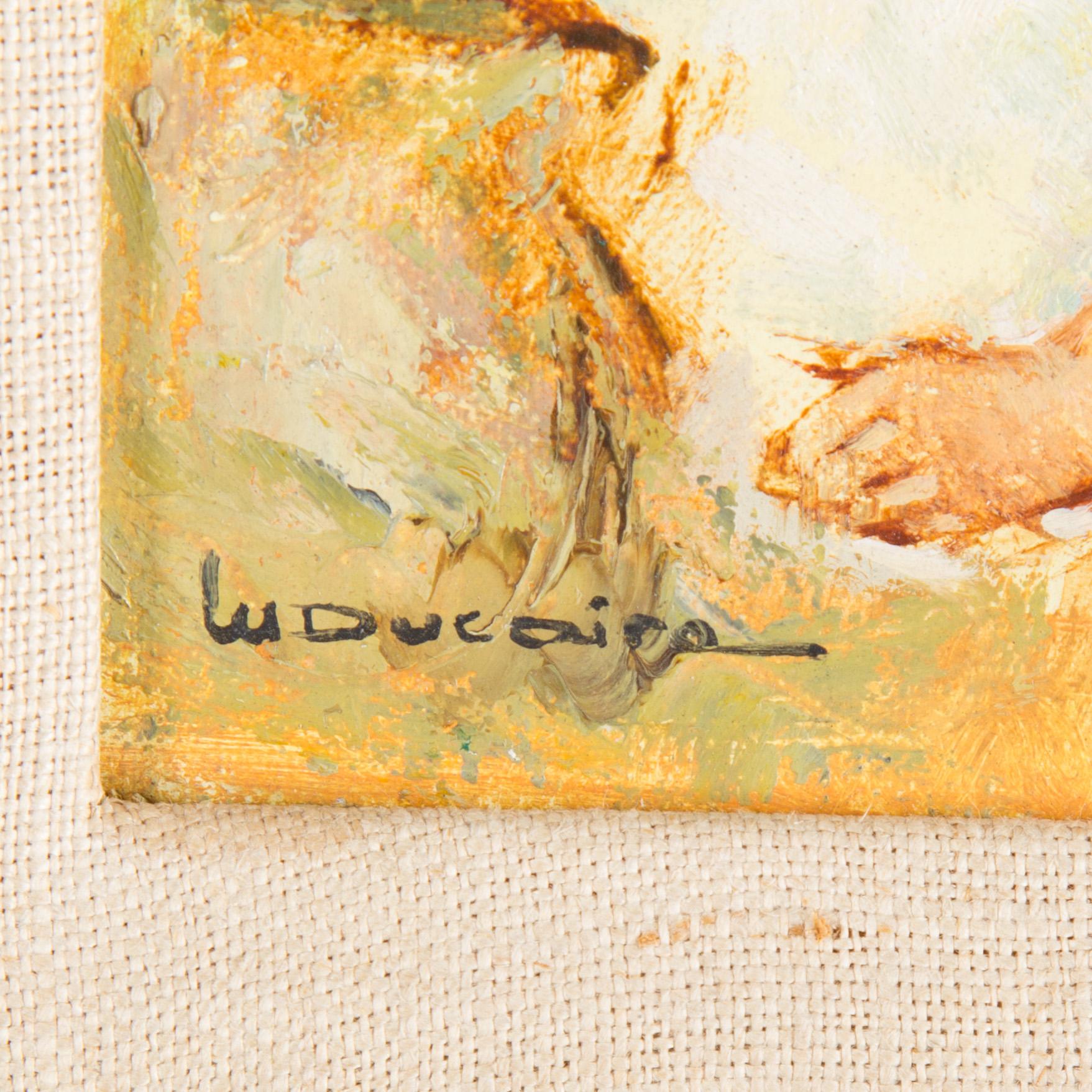 MARYSE DUCAIRE-ROQUE, "Nu", oil on canvas, signed.