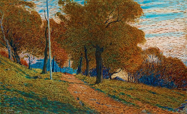 Nils Kreuger, "Höst, motiv från Kastellholmen" (Autumn, scene from Kastellholmen, Stockholm).