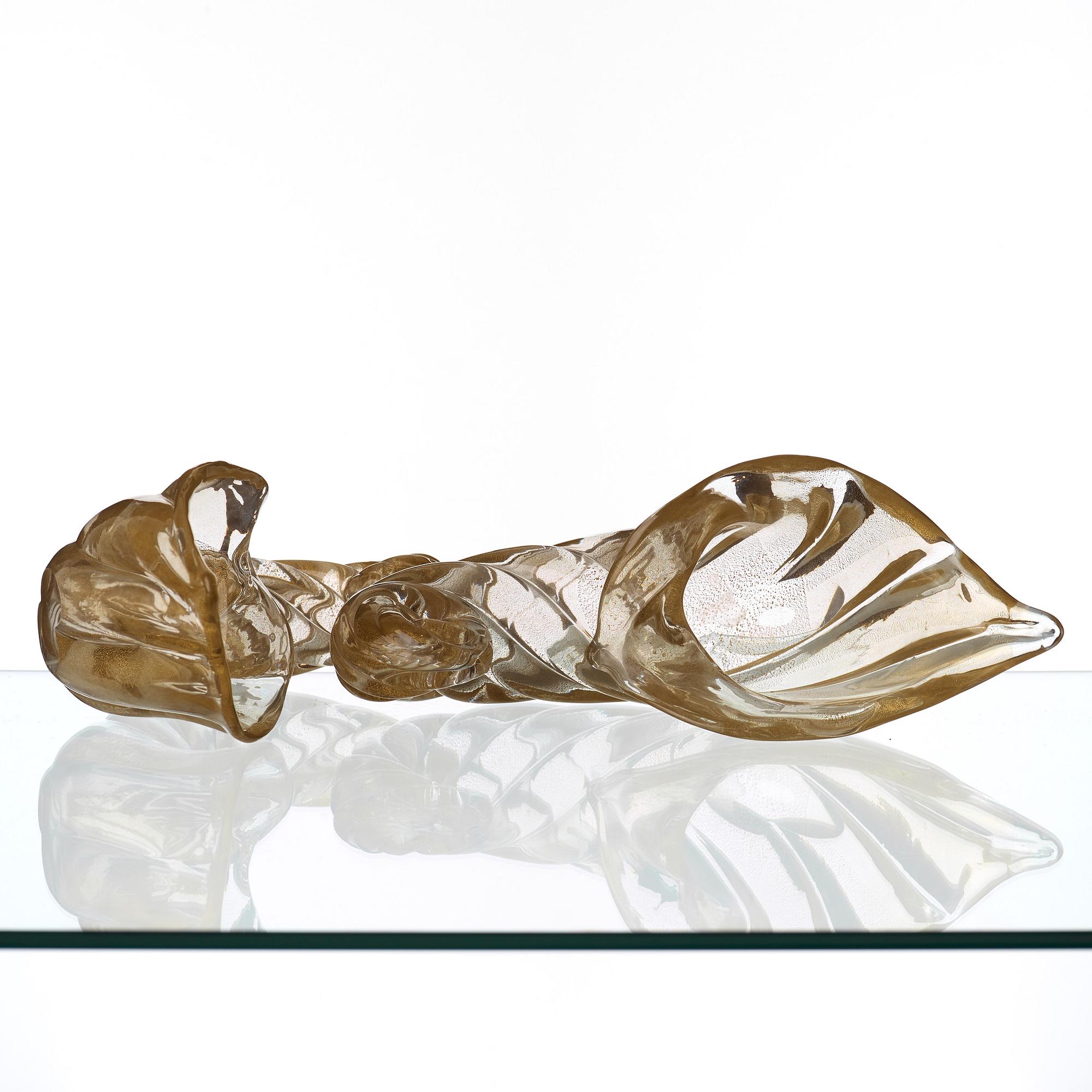 PAOLO VENINI, "Conchiglie"/ snäckor, ett par, Venini Murano, Italien 1960-tal.