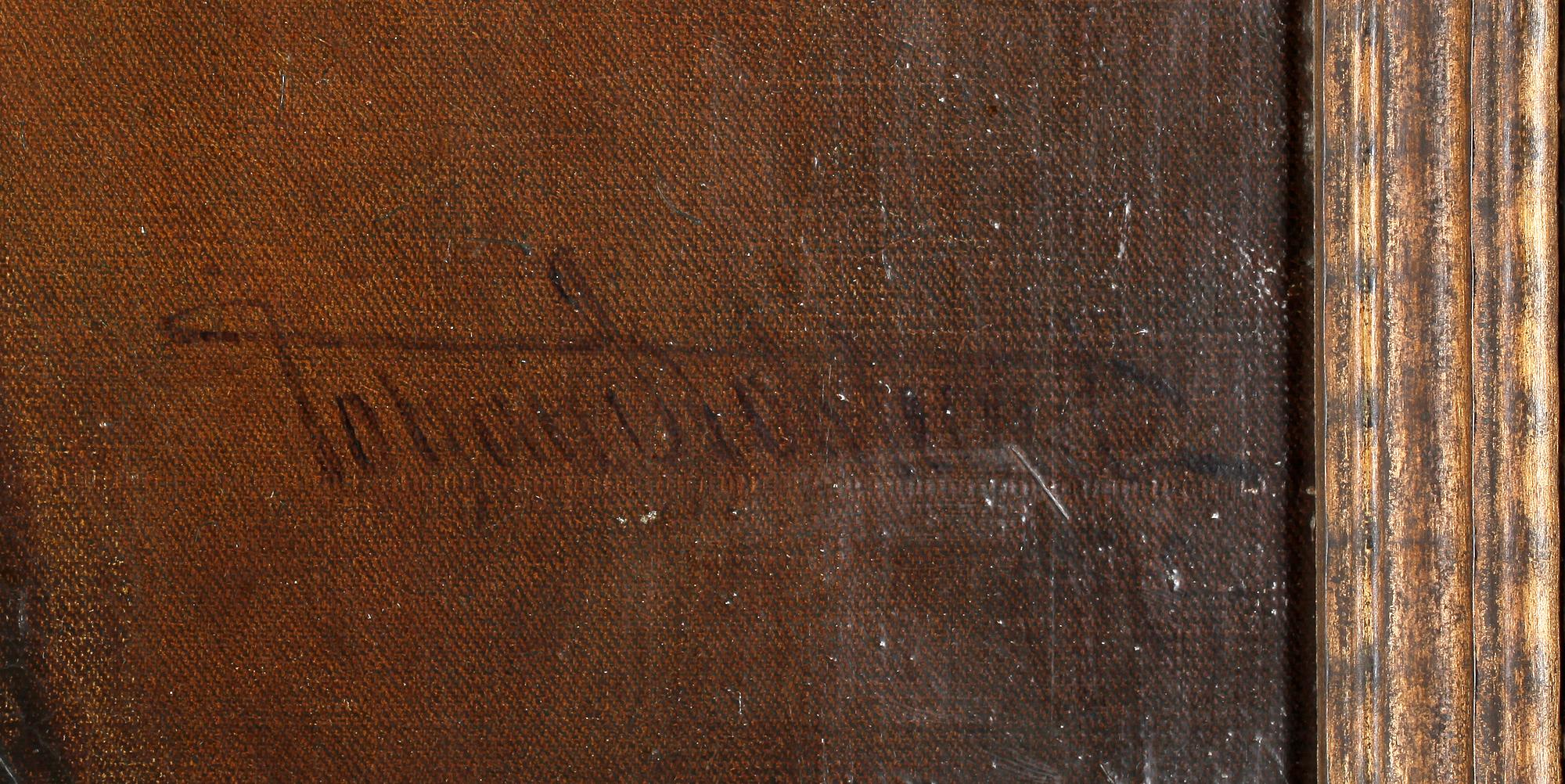 JACOB VAN DER DOORDT, kopia efter, olja på duk, otydligt signerad, daterad 1879.