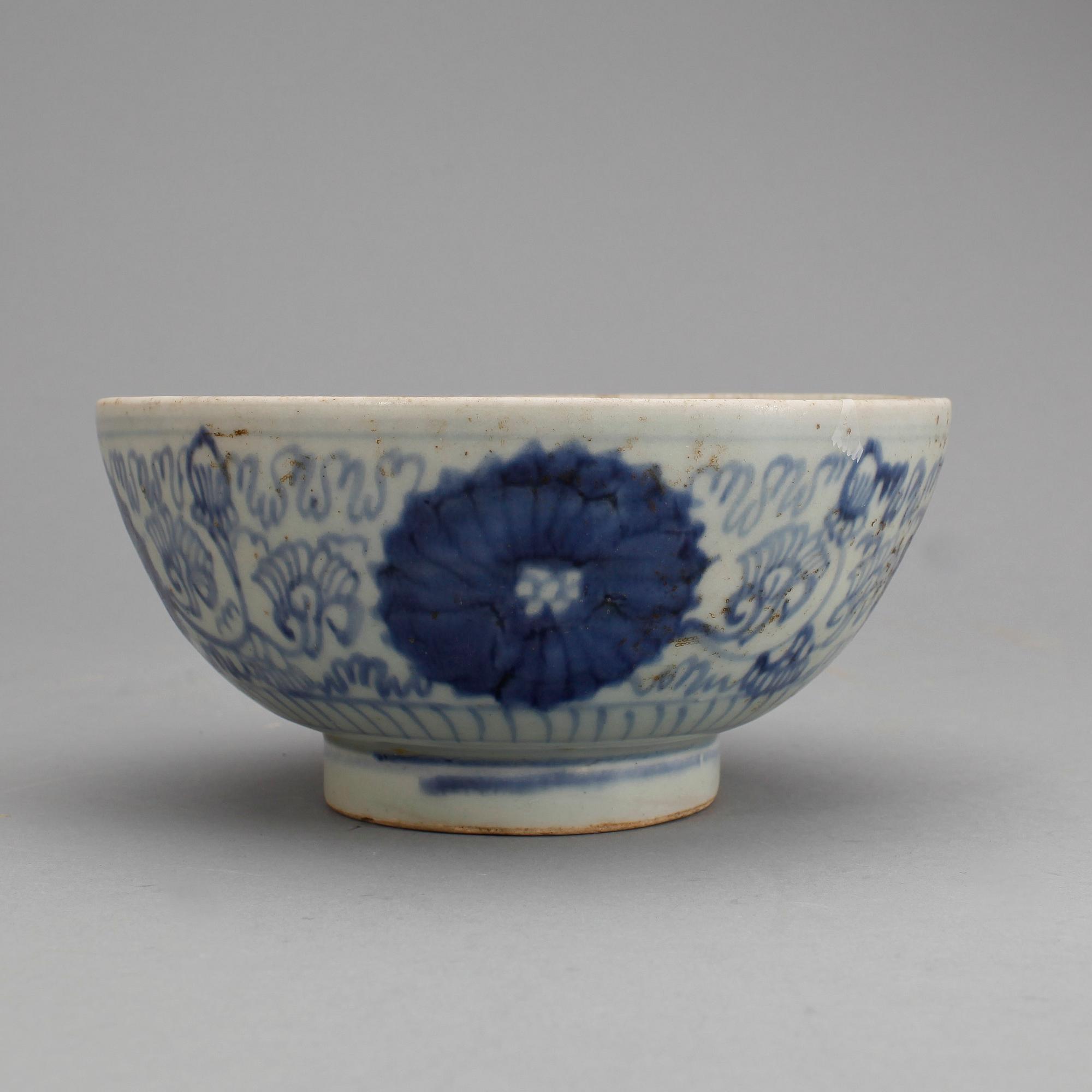 SKÅL, porslin. Wanli 1573-1619.