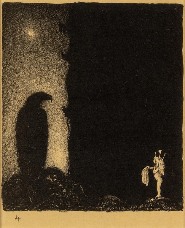 JOHN BAUER, litografier, 1915,  10 st.